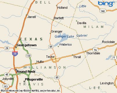 Waterloo, Texas Area Map & More