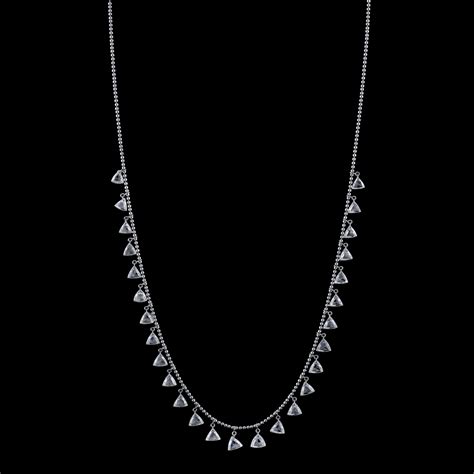 4.25CTTW Natural Colorless Diamond Necklace – C7340 – Significant Stones