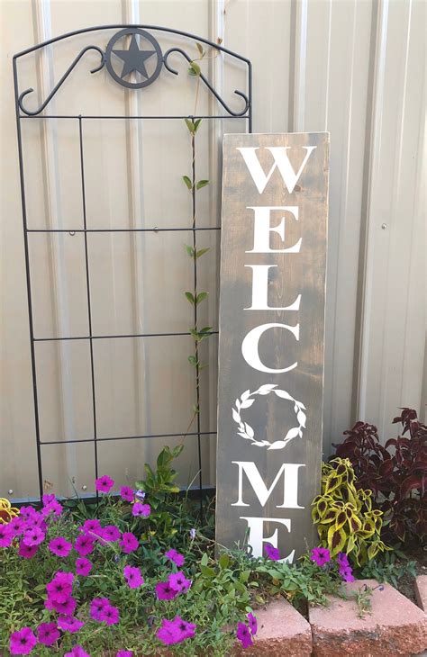 WELCOME SIGN Porch Decor Porch Welcome Sign Front Door - Etsy