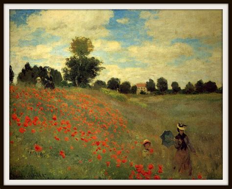 Poppy Field Monet Monet Poppy Field Argenteuil Monet Monet | Etsy