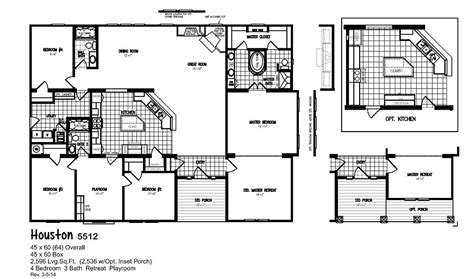 5 bedroom triple wide mobile homes | Mobile home floor plans, House floor plans, Floor plans