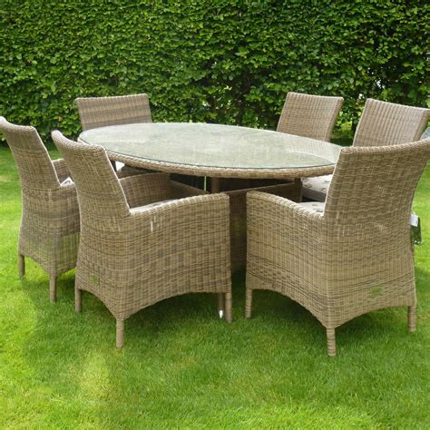 Hartman Ribble Oval Set - Natural Rattan (SDSET01) - Garden Furniture World