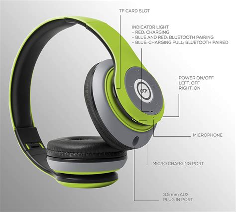 iJoy Matte Finish Premium Rechargeable Wireless Headphones Bluetooth ...