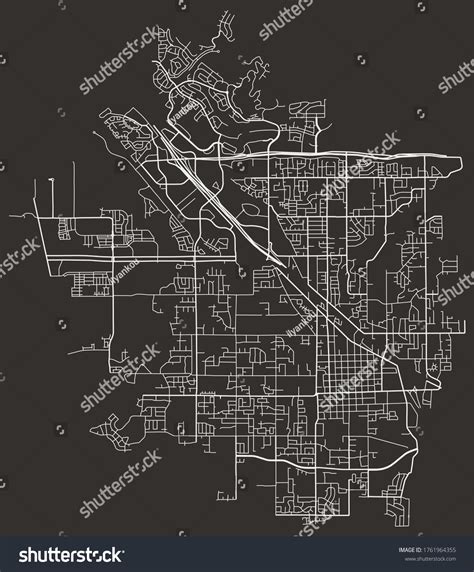 Lehi Utah United Map Downtown Suburbs Stock Vector (Royalty Free ...