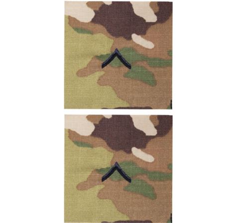 Army Private Rank Sew On Insignia For Army OCP Scorpion Uniform