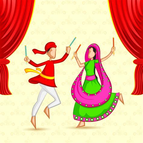 Garba Illustrations, Royalty-Free Vector Graphics & Clip Art - iStock