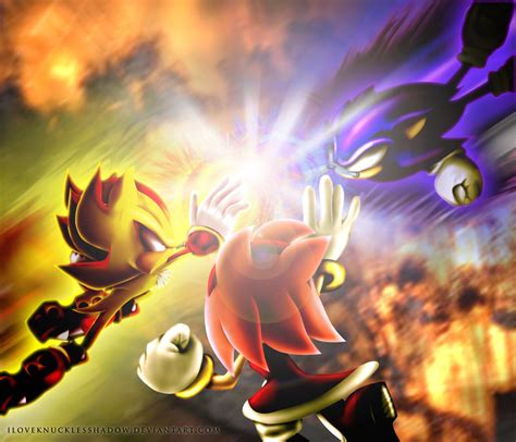 Dark Sonic VS Super Shadow & Amy To - Sonic the Hedgehog Photo ...