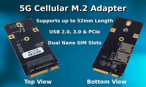 5G Cellular Modem M.2 Adapter for Mini-PCIe Slots on SBCs - Electronics ...