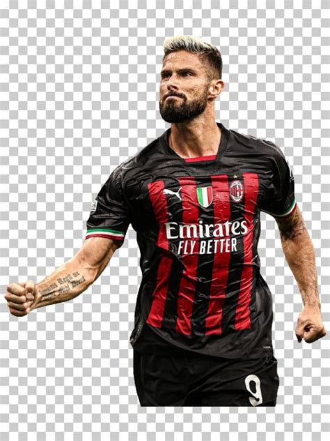 Download Olivier Giroud transparent png render free. AC Milan png ...