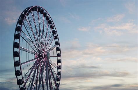 Seattle Print, Great Wheel Seattle, Ferris Wheel Photo, Seattle Canvas ...