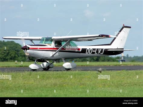 Cessna fa152 aerobat belgian registration oo lvj at kemble airfield hi-res stock photography and ...