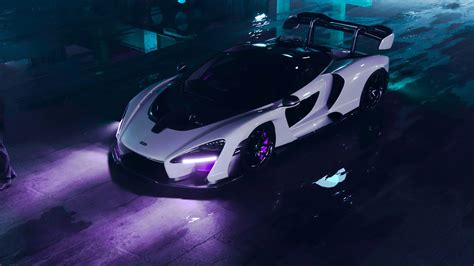 Purple Mclaren Senna Wallpaper 4k