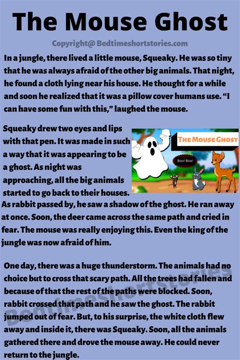 The Mouse Ghost | English stories for kids, Small stories for kids ...