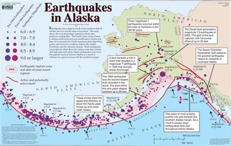 USGS Open-File Report 95-624: Earthquakes in Alaska | Earthquake, Earth science, Map