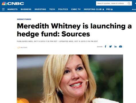 Failed Analyst, Meredith Whitney is Back, Targeting Retail Investors - More Media Fraud