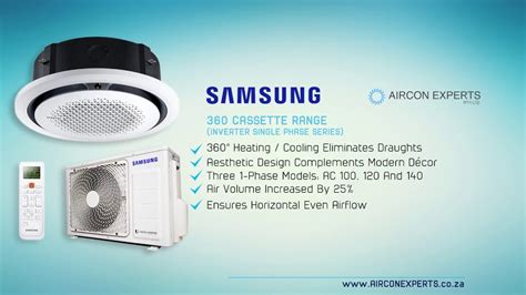 Samsung 360 Ceiling Cassette Air-Conditioners Range (Smart - Inverter ...