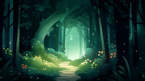 Night Forest Background Backgrounds | PSD Free Download - Pikbest