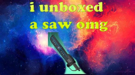 UNBOXING SAW IN MM2 I GOT THE CRAZIEST LUCK - YouTube