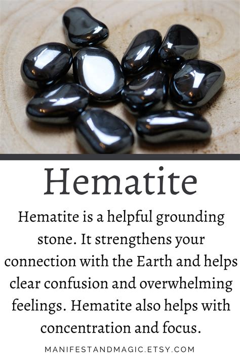 Hematite | Crystals, Gemstone meanings, Hematite crystal