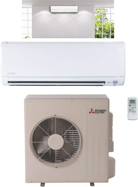 Buy Mitsubishi 12,000 BTU 1 Ton Cooling Heating - Ductless Mini Split ...