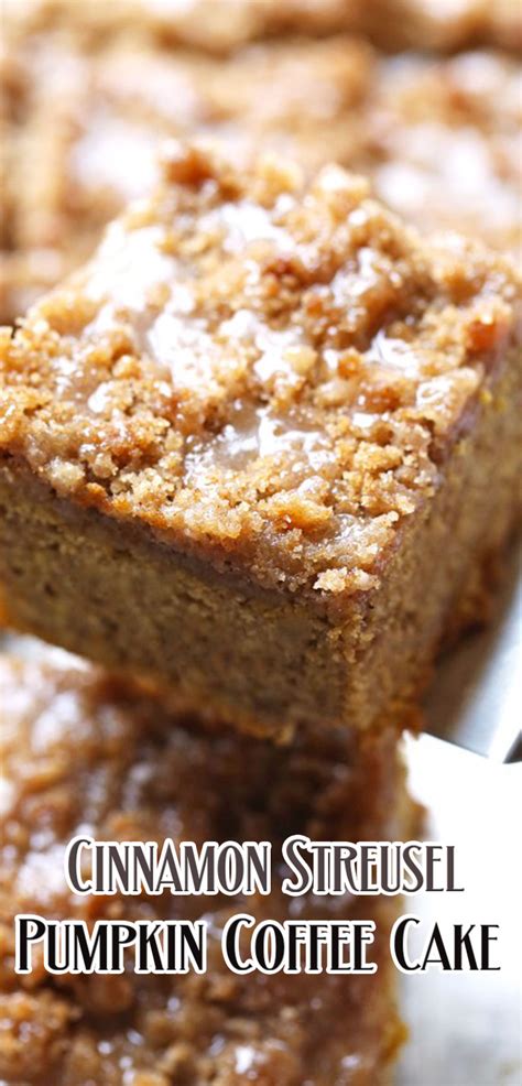 Cinnamon Streusel Pumpkin Coffee Cake