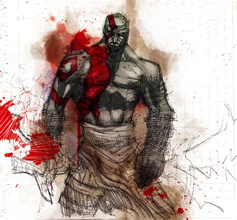 Kratos: GoW by OHKO on DeviantArt