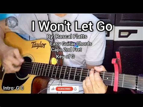 I Won't Let Go-Rascal Flatts | Easy Guitar Chords Tutorial with lyrics) - YouTube