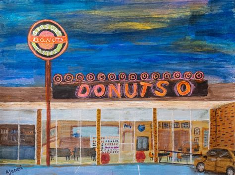 Gibson's Donuts. Iconic Donut Shop in Memphis, TN. Unframed Prints of a Becky Lazzeri Acrylic ...