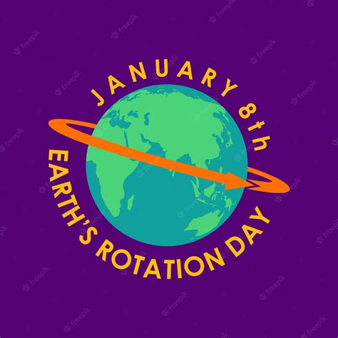 Premium Vector | Earth rotation day banner template on purple background