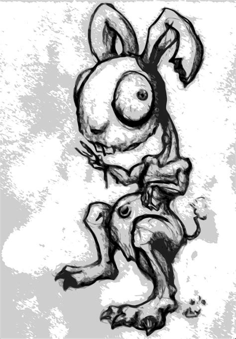 creepy bunny by nix916 on DeviantArt