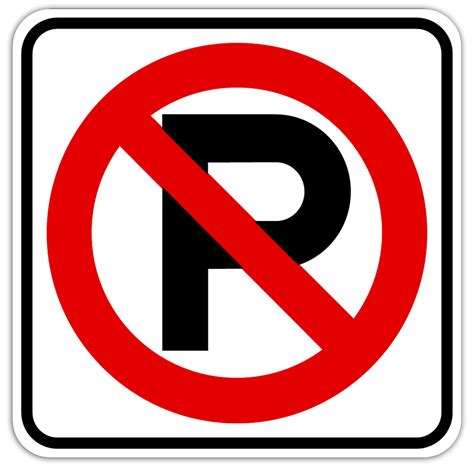 No Parking Symbol From Dornbos Sign & Safety