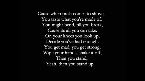 Rascal Flatts: "Stand" ~Lyrics - YouTube