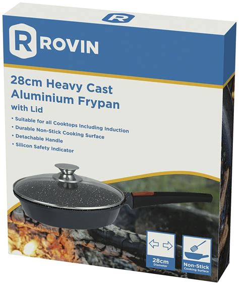 Induction Fry Pan 28cm with Removeable Handle & Lid