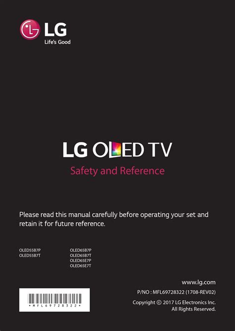 LG OLED65B7P OWNER'S MANUAL Pdf Download | ManualsLib