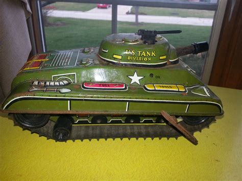 Antique 1940s MARX Litho Tin Wind up U.S. Army Large Tank Toy | Etsy