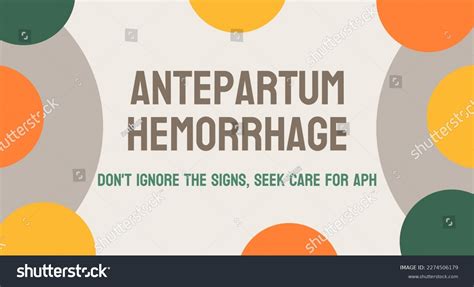 Antepartum Hemorrhage Bleeding During Pregnancy Before Stock Vector (Royalty Free) 2274506179 ...