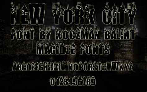 New York City Font | dafont.com