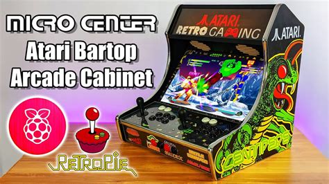 Raspberry Pi Atari Bartop Arcade Cabinet Kit From Micro Center You