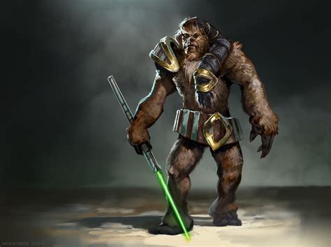 Gungi Wookiee Jedi – The closest we've come in the canon is gungi, a wookiee who was training to ...