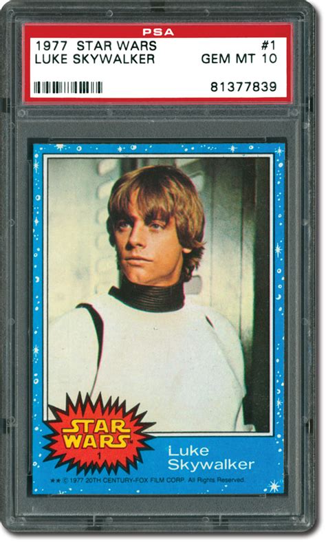 PSA Set Registry: Collecting The 1977 Topps Star Wars Trading Card Set ...