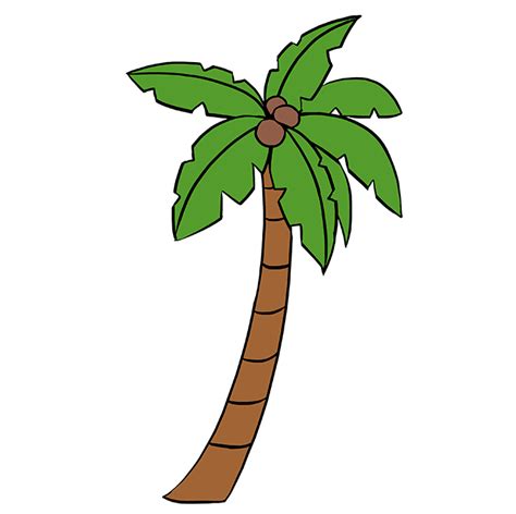 How to draw a palm tree – Artofit