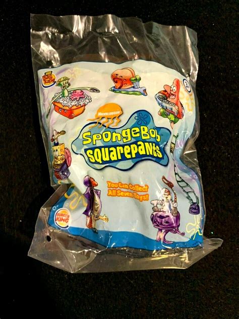 Burger King - SpongeBob SquarePants - Complete Set of 7 - 2001 - New and Sealed | #3114299726