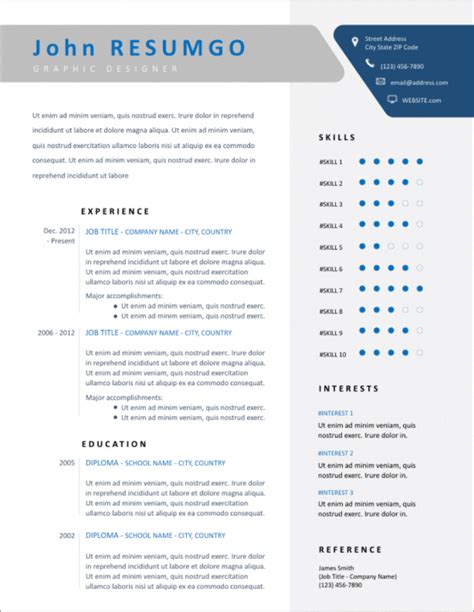 [View 21+] Modern Cv Format Word Document Cv Template Word Free Download