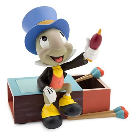 Disney Figurine Statue - Jiminy Cricket on Matchstick Box-B