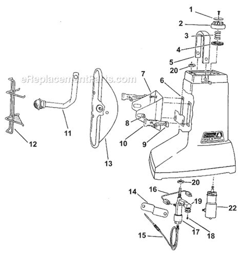 Coleman 5455-701 Parts List and Diagram : eReplacementParts.com