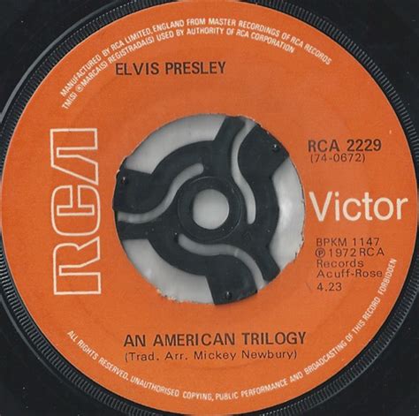 Elvis Presley - An American Trilogy at Discogs