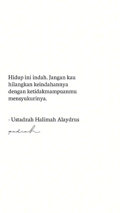 Quotes Ustadzah Halimah Alaydrus #4 - YouTube