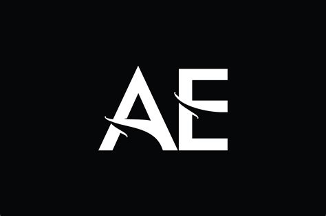 AE Monogram logo design By Vectorseller | TheHungryJPEG