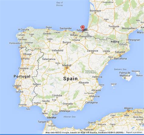 SAN SEBASTIAN SPAIN MAP - Imsa Kolese