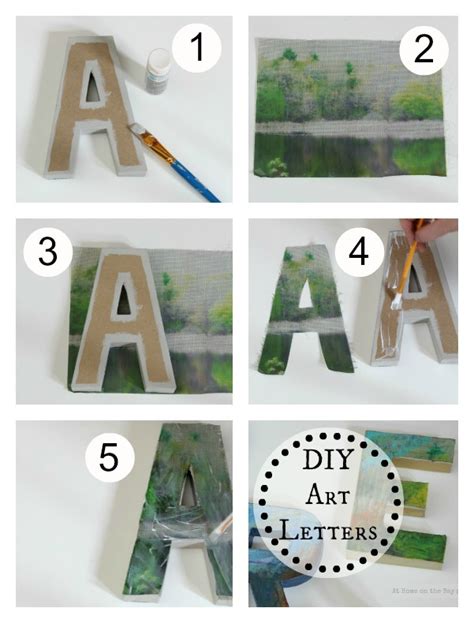 DIY: Anthro-Inspired Art Letters